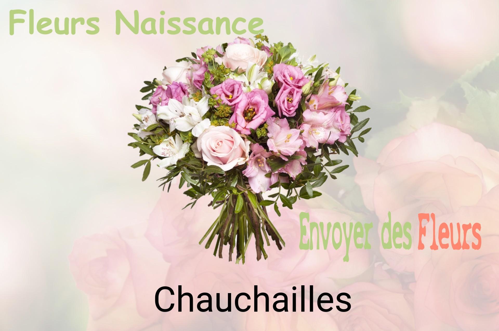 Bouquet de fleurs de naissance livré à Chauchailles